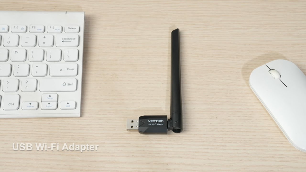 AC650 USB Wi-Fi Dual Band Bluetooth Adapter With High Gain Antenna Black KDU