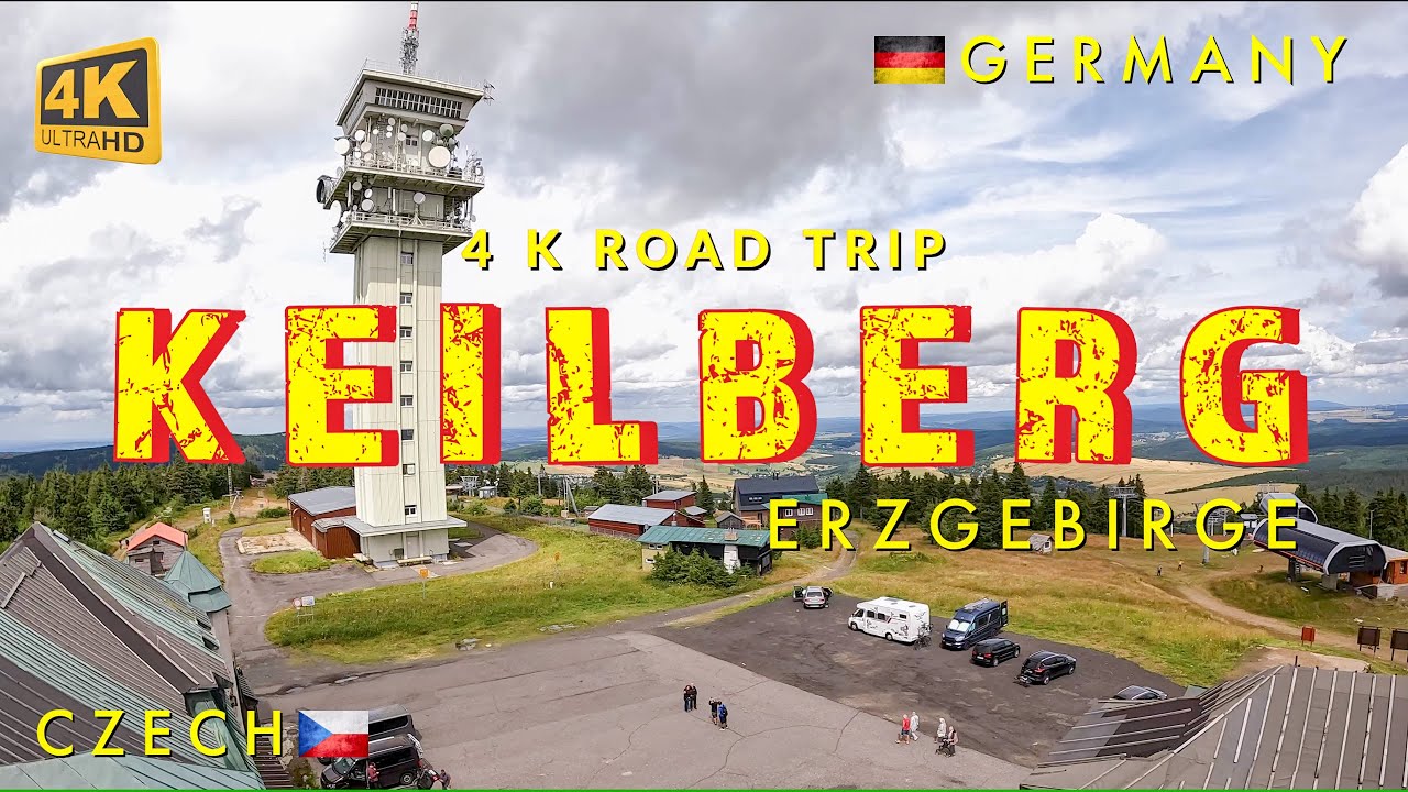 4K Road trip über den Keilberg von Joachimsthal in Tschechien nach Oberwiesenthal in Deutschland