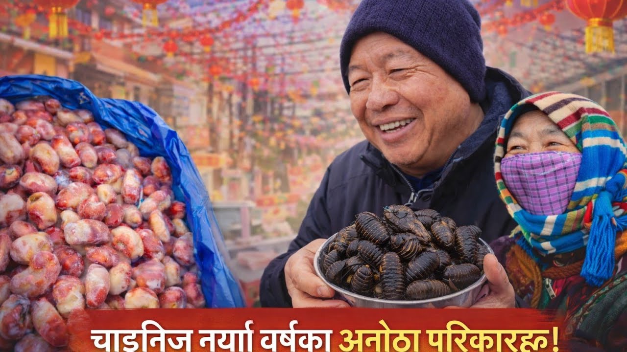 chinese new year को लागि सपिङ गर्न गाउँको बजार