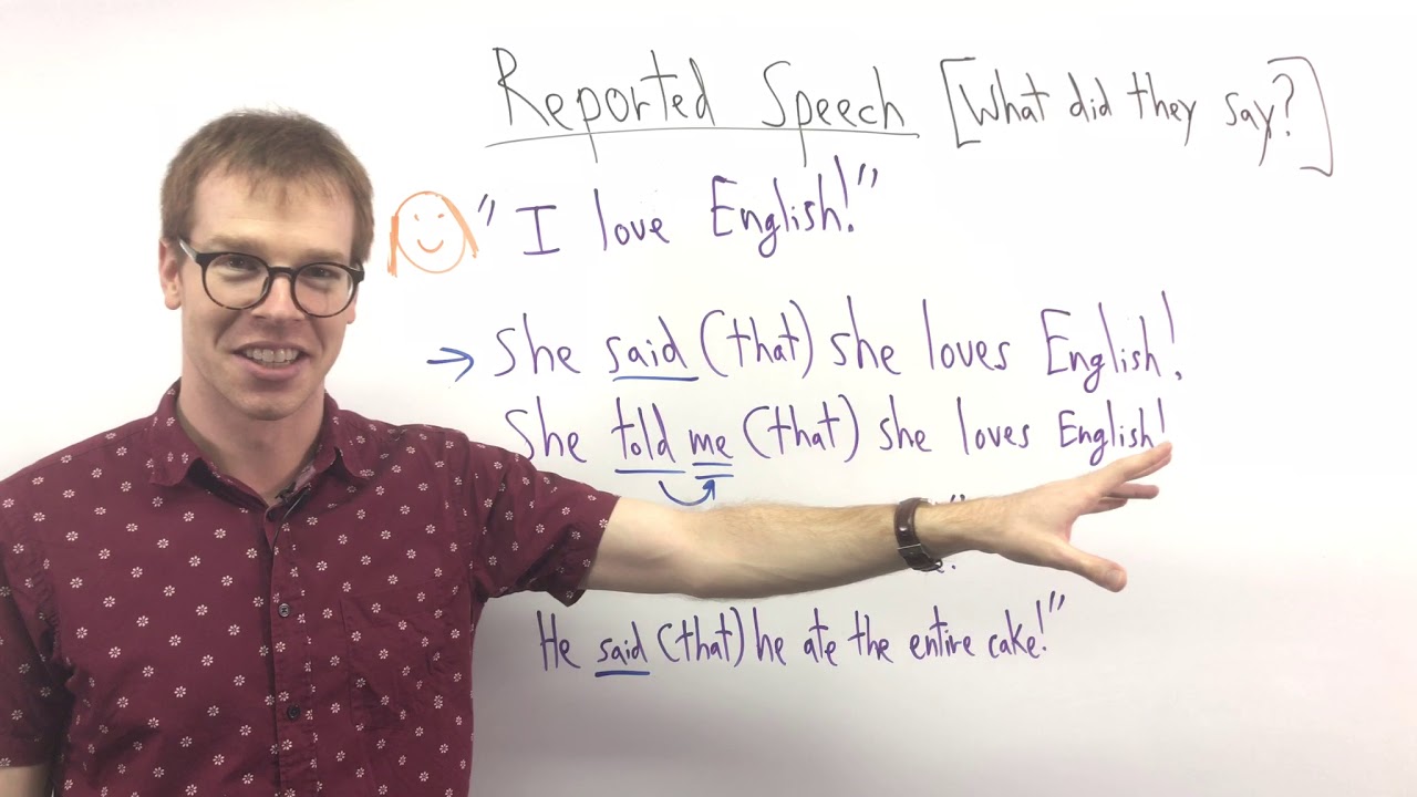 Reported Speech (The Basics)
