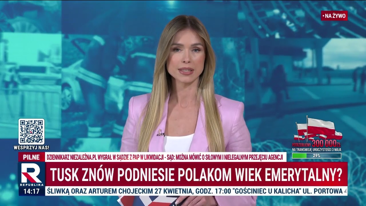 Informacje Telewizja Republika 27.04.2026 godzina 14:00