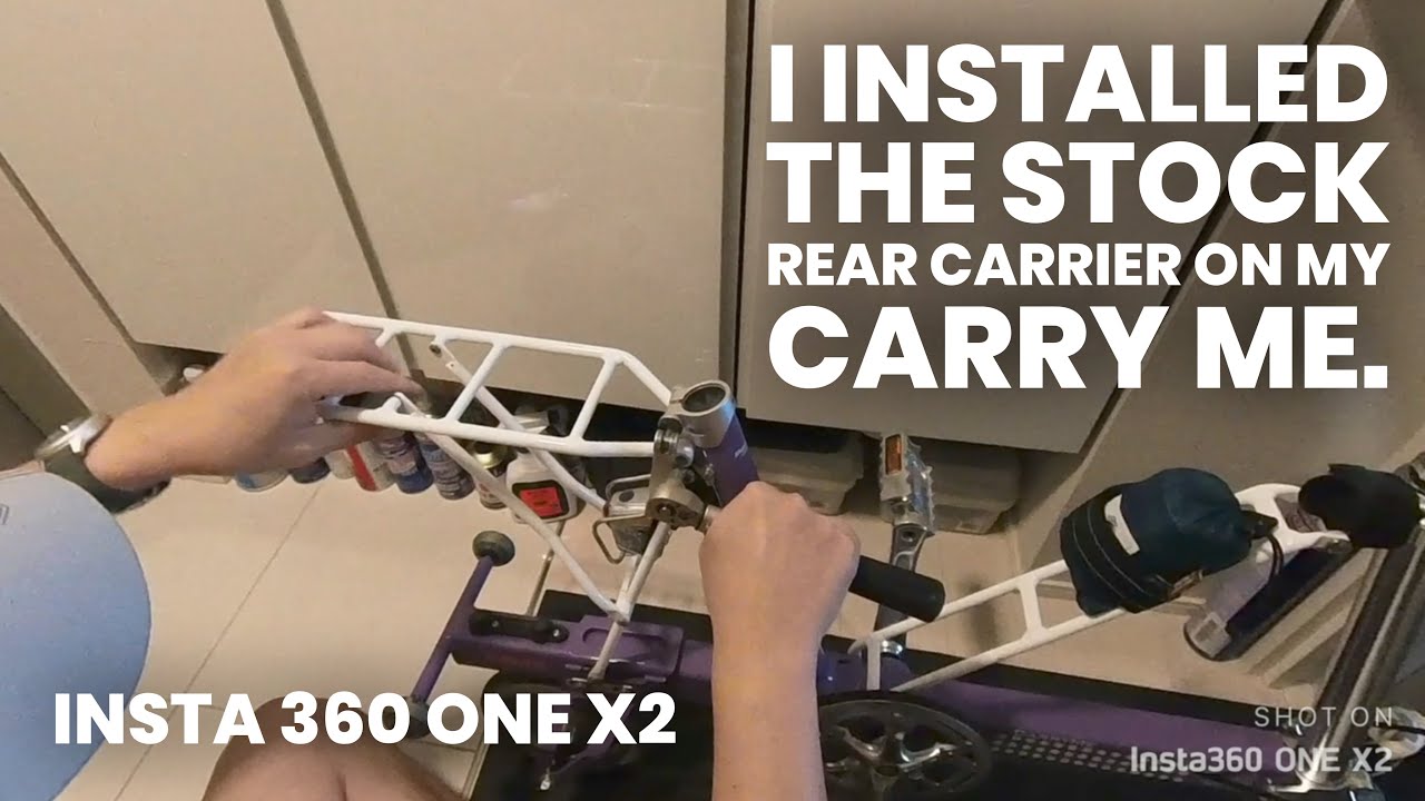 Insta 360 ONE X2 Carry Me キャリーミーに純正リアキャリアを取り付け！