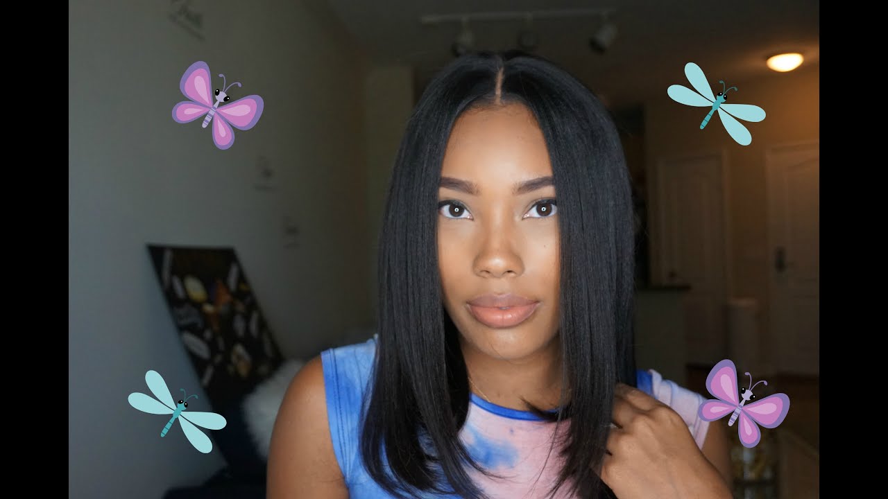 Realistic Wig!: Wow African Yaki Straight Bob Lace Wig
