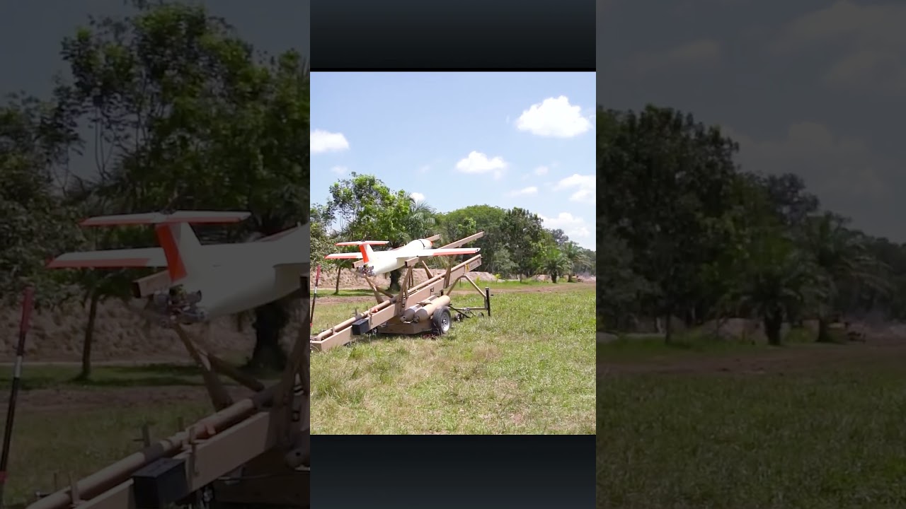 This drone is the target for shooting practice #shorts #military