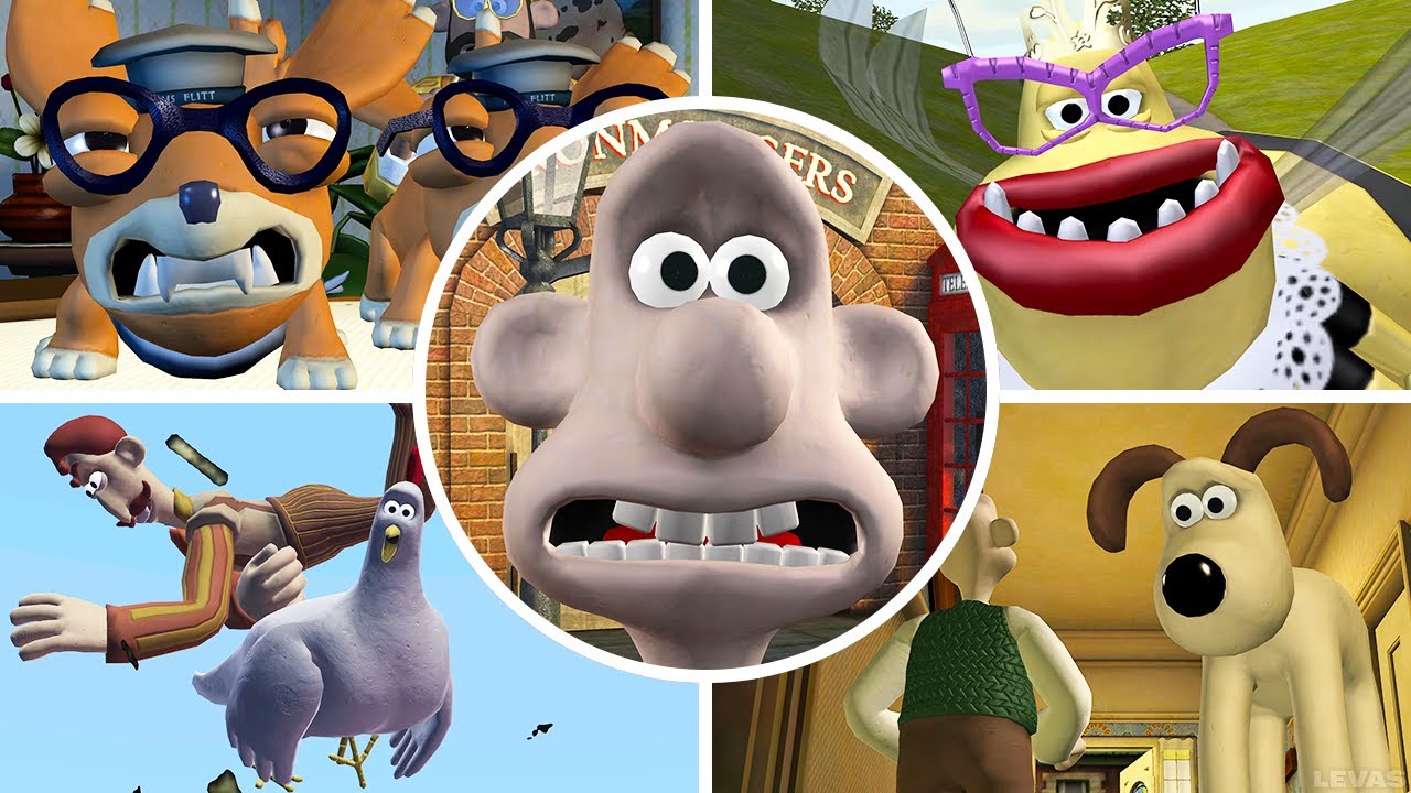 Wallace & Gromit's Grand Adventures - All Bosses & Cutscenes