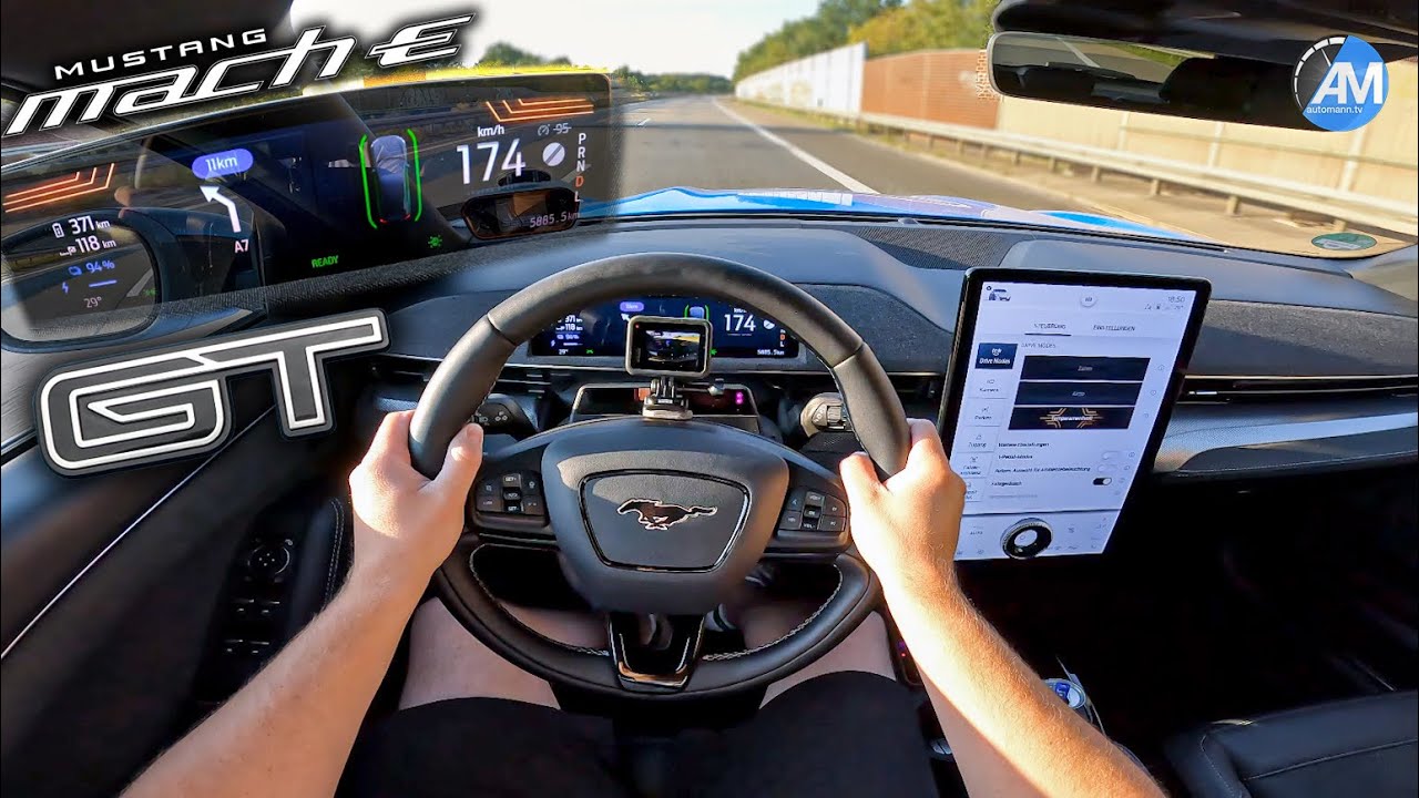 NEW! Mustang Mach-E GT (490hp) | Fast Autobahn Range & Charge⚡️🔋 | by Automann in 4K