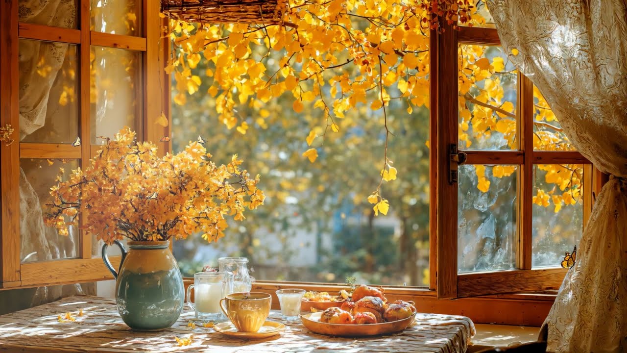 Morning Coffee 🍂 Happy Autumn Piano Music to Start Your Day ☀️ Stress Relief and Anxiety, Meditation