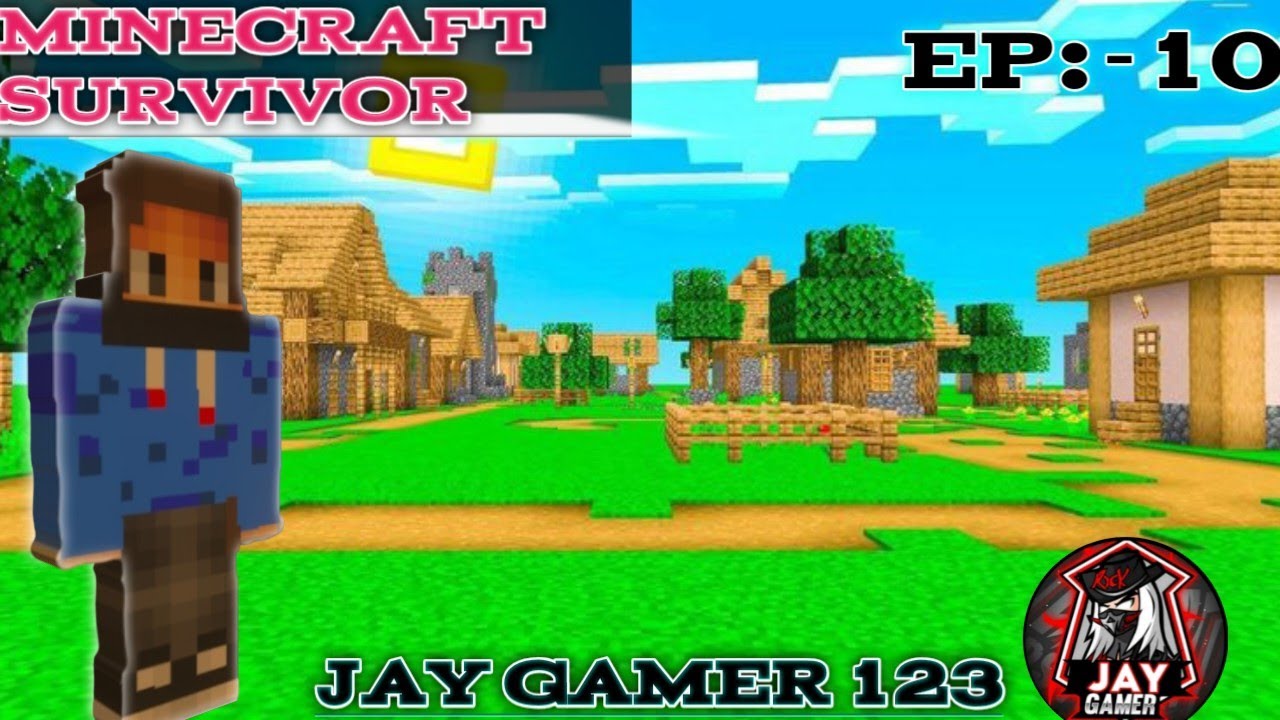 Final guys Maine pure village ko Aag Laga Diya  Minecraft server series ep:-10