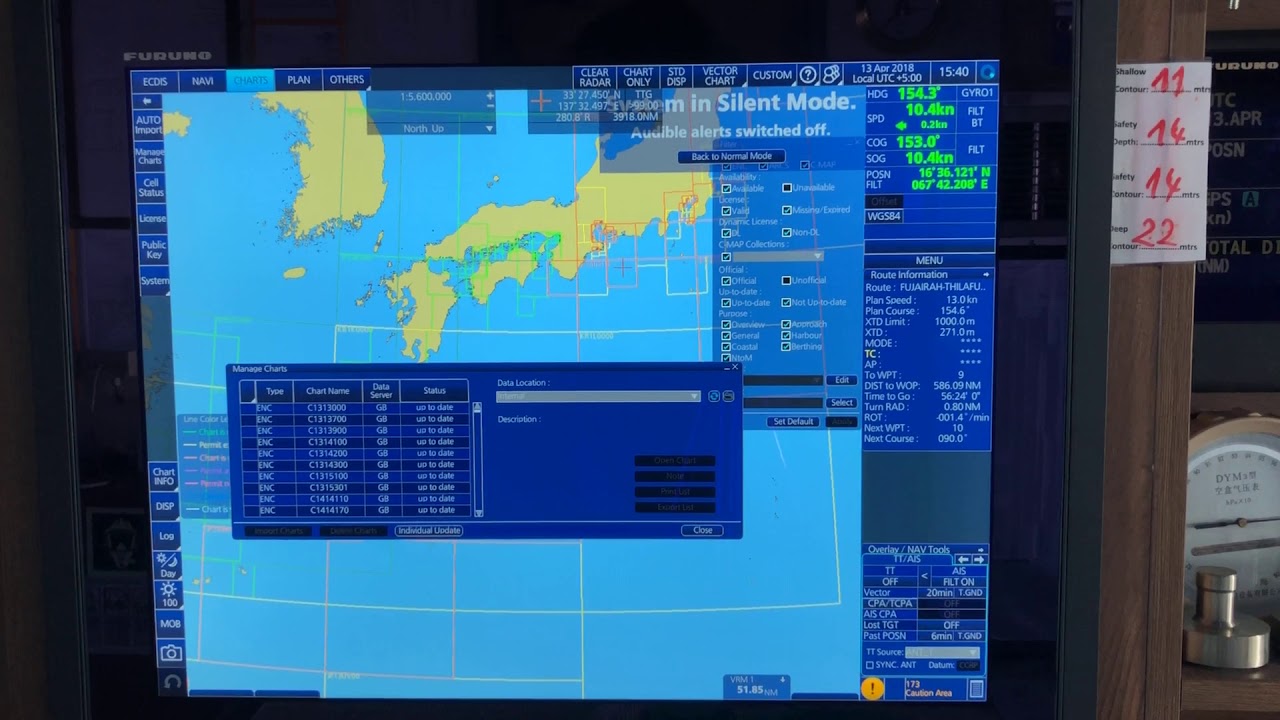 FURUNO ECDIS FMD 3200 - DELETING EXPIRED CHART PERMITS AND CHARTS by Piyushan
