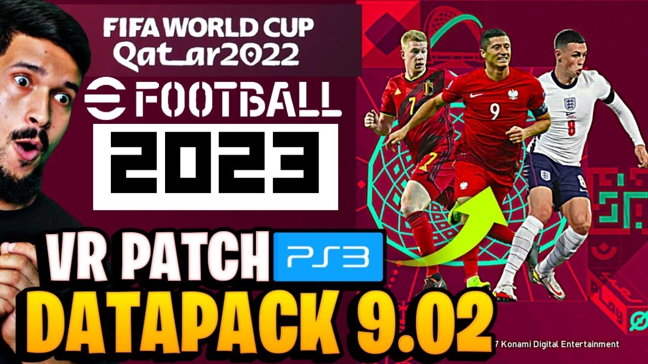 🚀eFootball 2023 PS3 | VR PATCH DATAPACK 9.02 Qatar World Cup✅