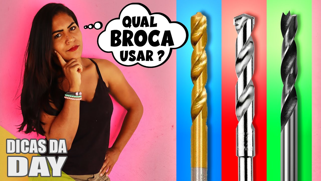 QUAL BROCA USAR ? AS DIFERENÇAS ENTRE AS BROCAS PARA PAREDE, METAL E MADEIRA - Dicas da Day