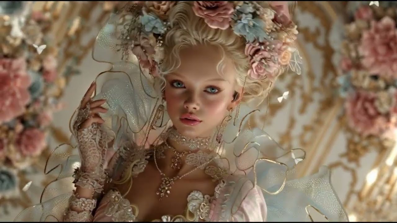 🎀💗 Mode Rococo Féérique ! Et si on se prenait pour des princesses? #aiart #gown #marieantoinette