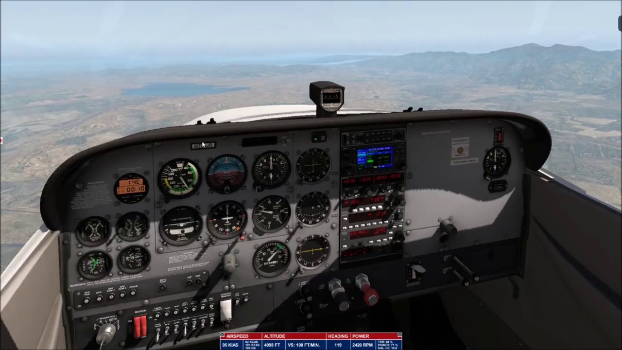 (X-Plane 11) Chino (KNCO) to Murietta French Valley (F70)// Airfoil Labs Cessna 172