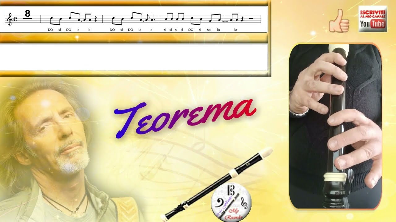 Teorema (M. Ferradini) - flauto dolce tenore, tenor recorder, flauta dulce tenor, flûte à bec tenor.