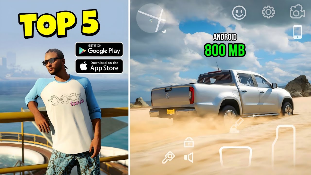 Top 5 Crazy Open World Games like Gta 5 for Android & iOS | High Graphics