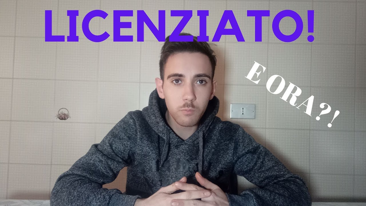 MI SONO LICENZIATO!