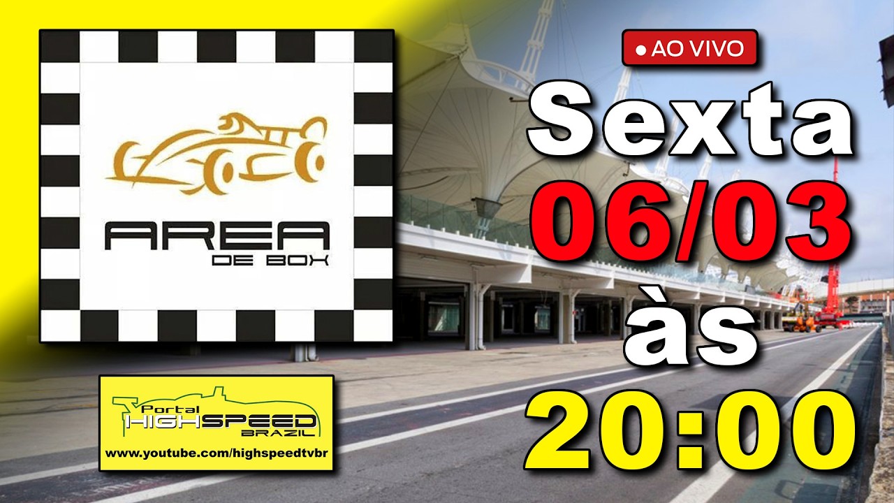 🔧 ÁREA DE BOX | F1, Nascar, Copa HB20, Turismo 1.4BR, Drift, VNT e  | Ao Vivo
