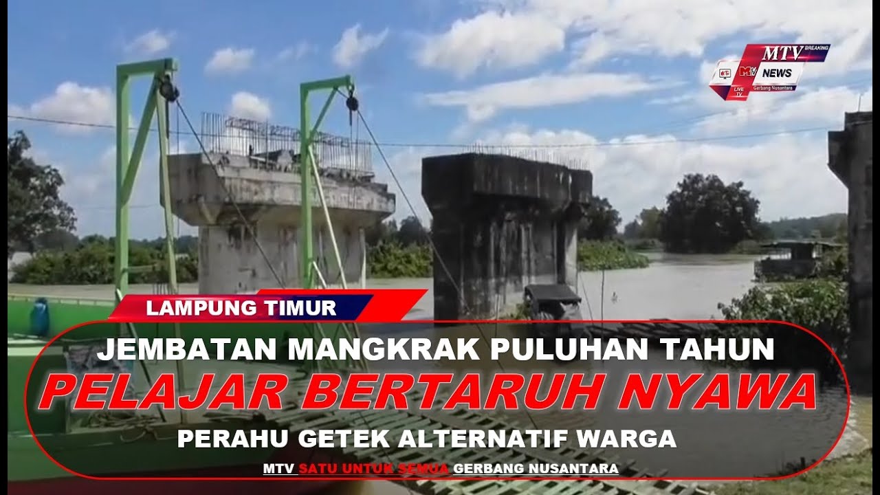MTV - PASKA VIRAL JEMBATAN MANGKRAK SISWA BERTARUH NYAWA KE SEKOLAH METERI PU TINJAU LOKASI