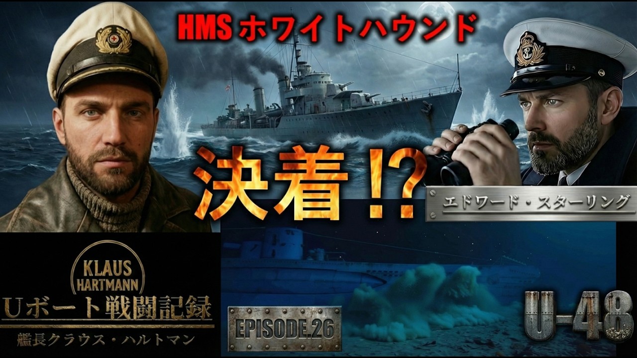Uボート戦闘記録｜艦長クラウス・ハルトマン 第26話 偶然の勝利
