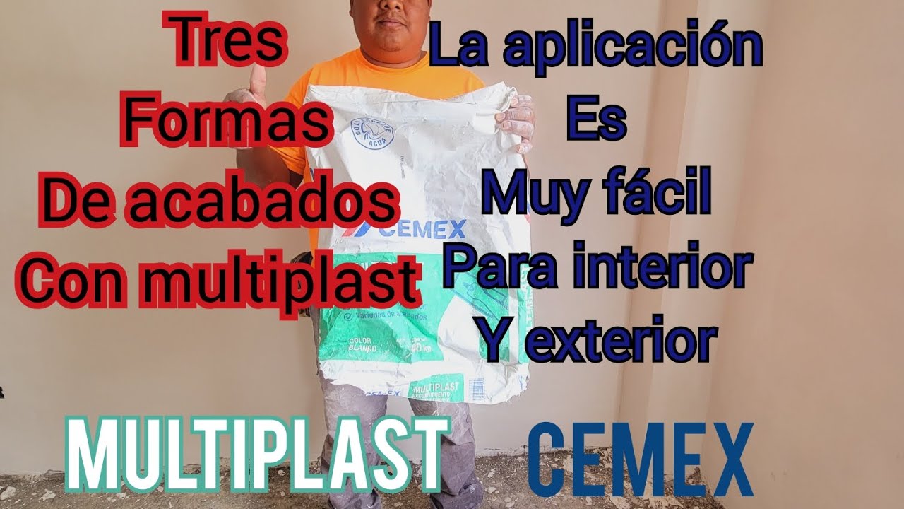 tres tipos de acabado con multiplast