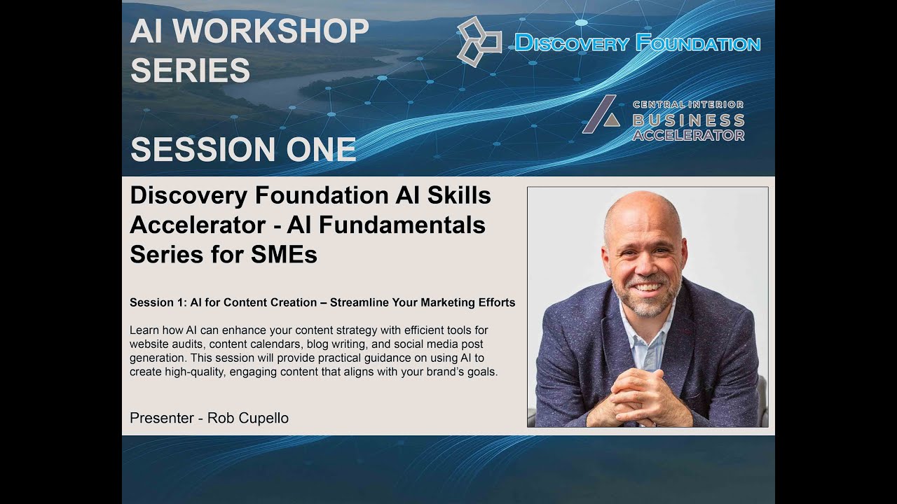 Session 1  AI for Content Creation – Streamline Your Marketing Efforts on Wednesday,  April 23 2025