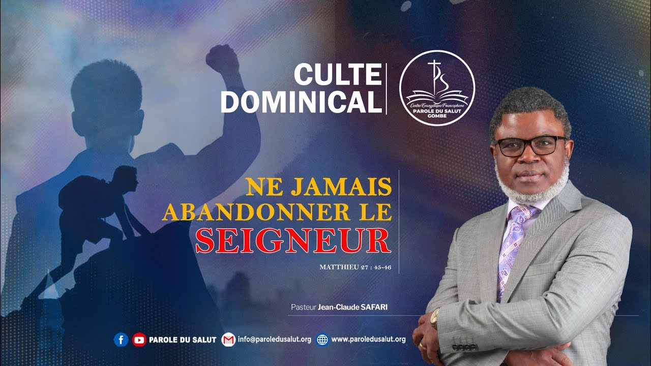 🚨Culte dominical du 25-01-2026 | Pasteur Jean-Claude SAFARI| Vivons les Acquis de la Croix