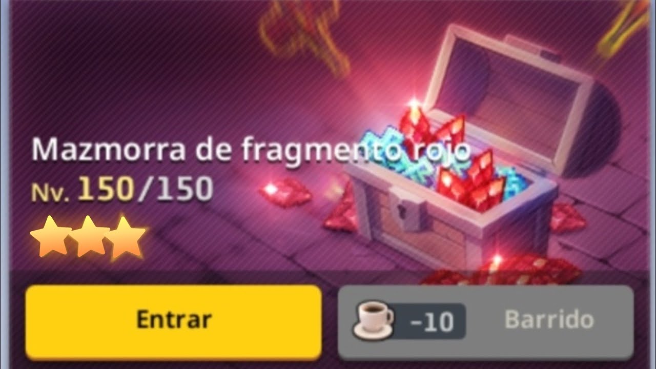 Mazmorra de Fragmentos Rojos Lvl 150 🗿[Guardian Tales] #guardiantales