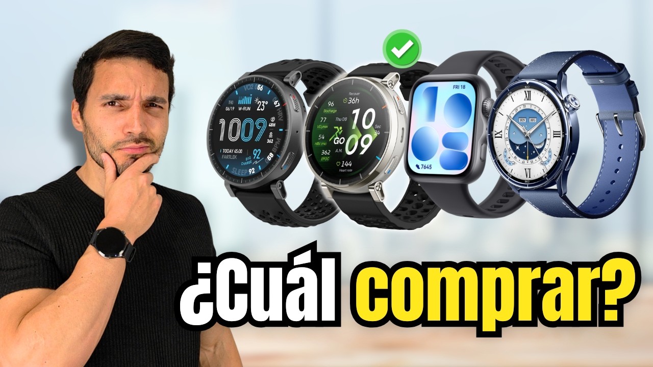 💥 &iexcl;TOP 15 MEJORES SMARTWATCH en 2026 por menos de 200&euro;!