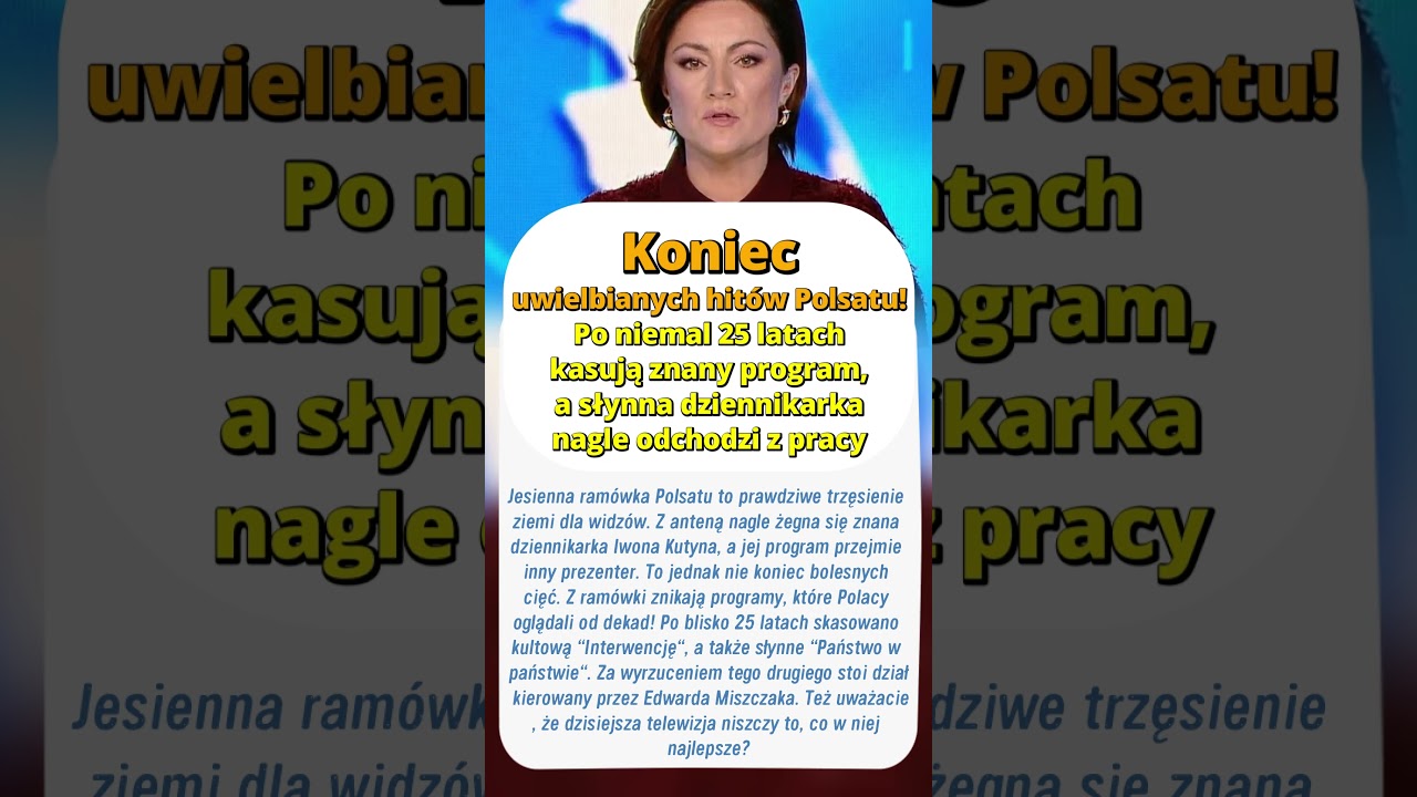Brutalne cięcia w Polsacie. Znikają 
