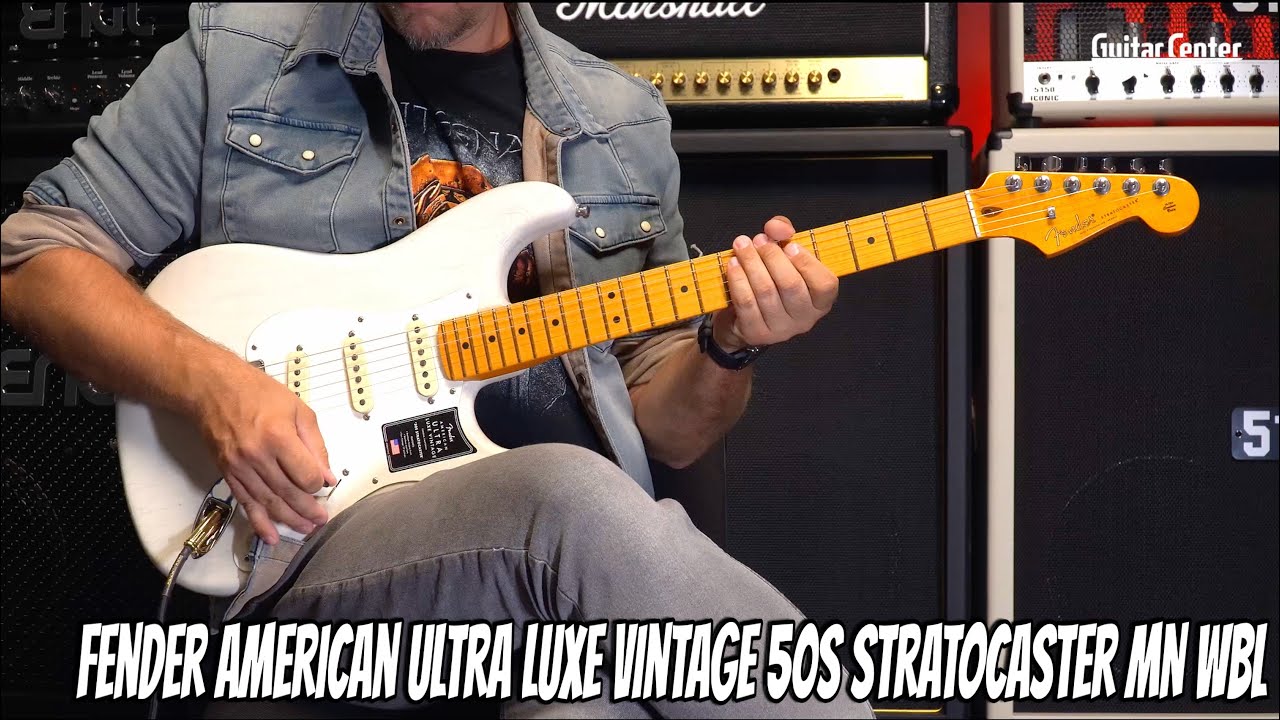 Fender American Ultra Luxe Vintage 50s Stratocaster MN WBL | TV Guitar Center