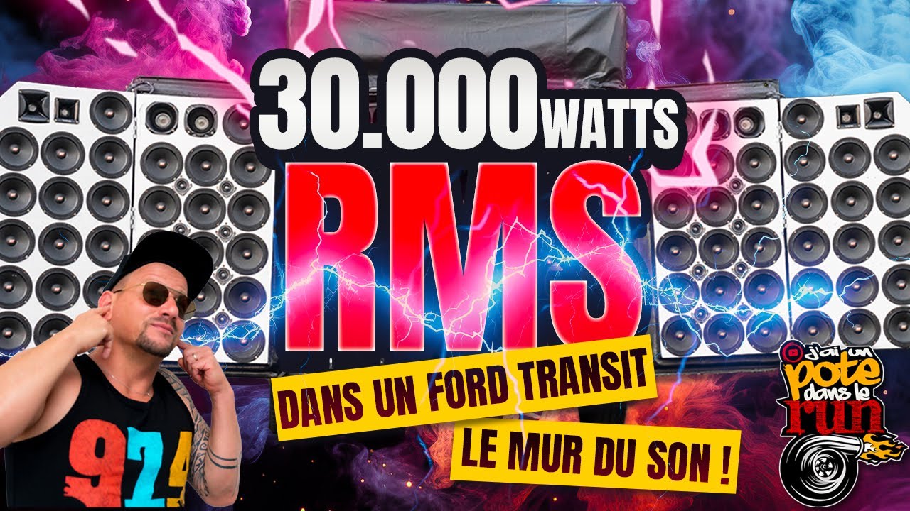 30.000 Watts rms dans un Ford Transit⚡Le mur du SON !⚡ #spl  #caraudio974 #ultimecardesign