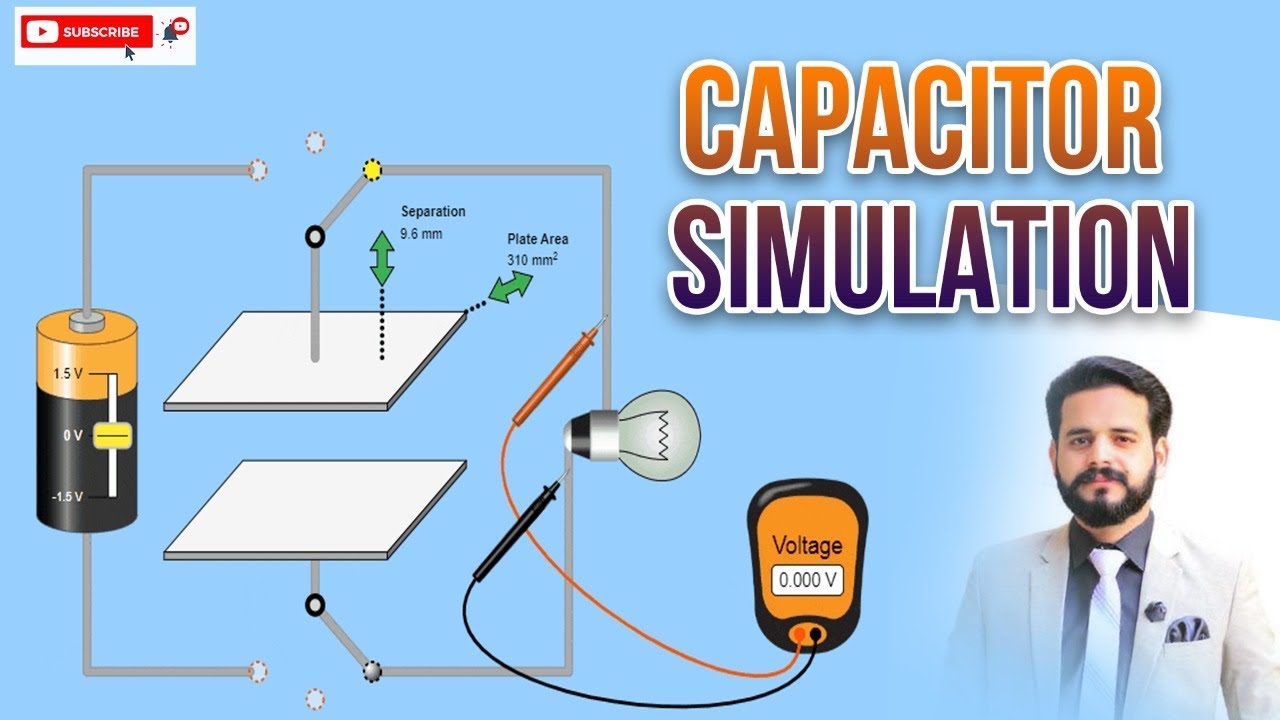 HOW CAPACITOR WORKS SIMULATION |EXPLAINING CAPACITOR WITH ANIMATION |SIR M AHMAD NAZEER