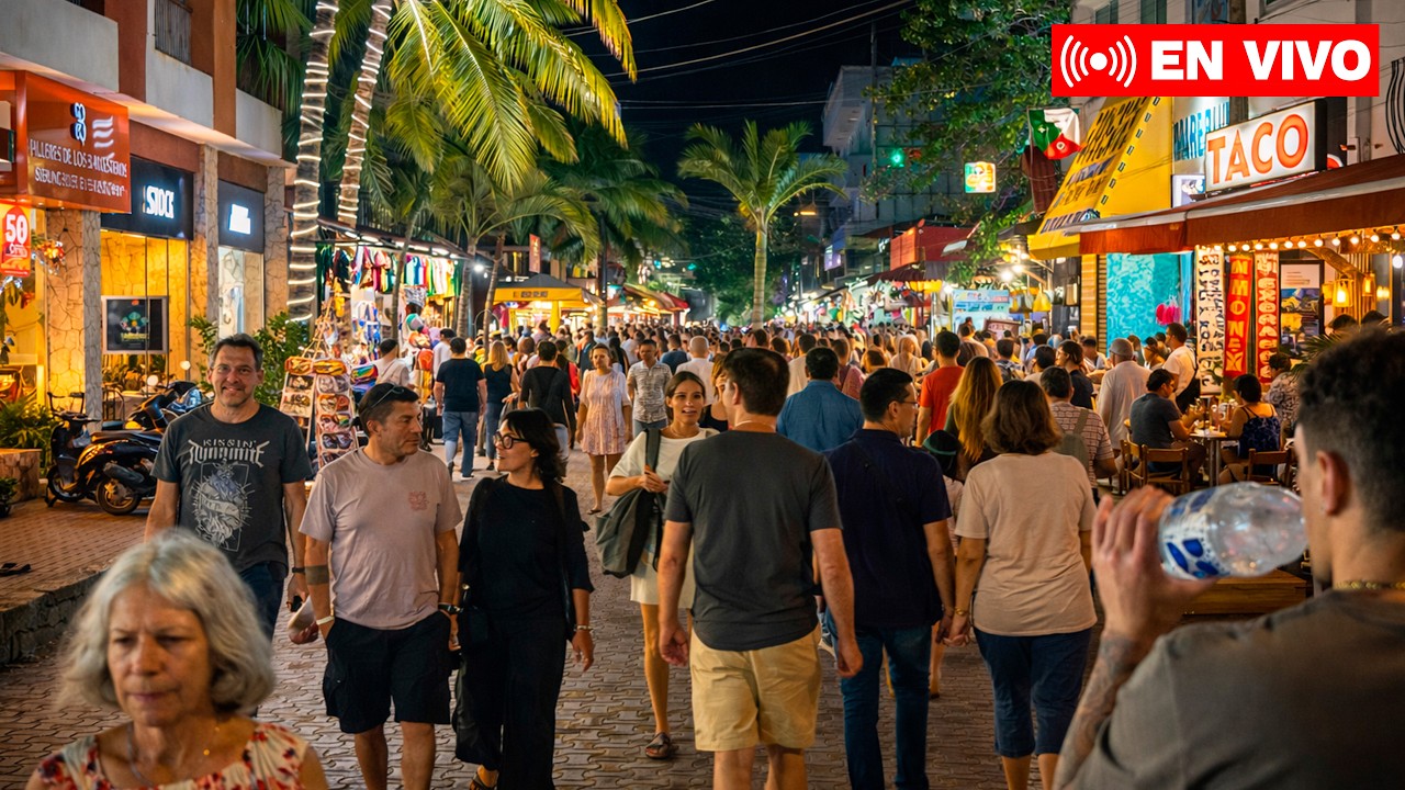 🔴 Playa del Carmen de Noche en vivo
