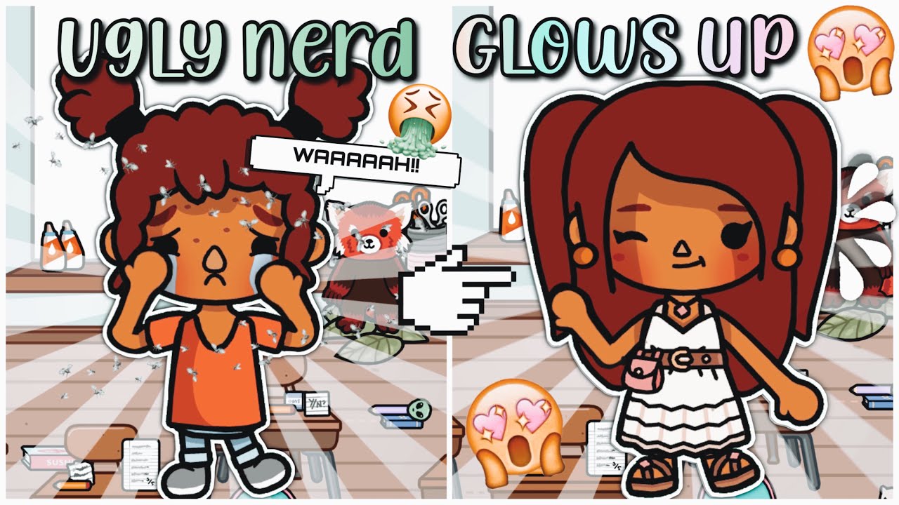 🤓 От NERD к ПОПУЛЯРНОМУ 😜 || toca boca TIKTOK ролевая игра *с голосом* 🎙️❌ НЕ МОЁ *мои сёстры* 😝