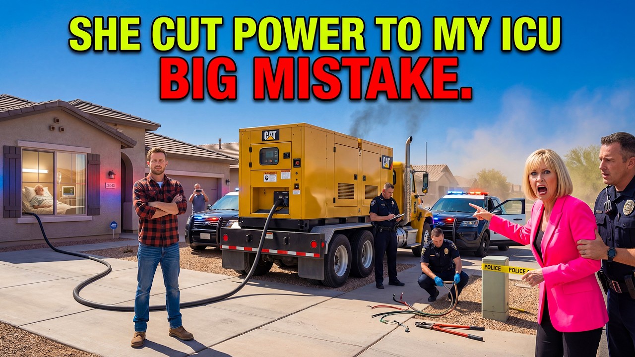 HOA Karen Shut Down Power to My ICU Room — She Froze When a Generator Truck Took Over Her Street