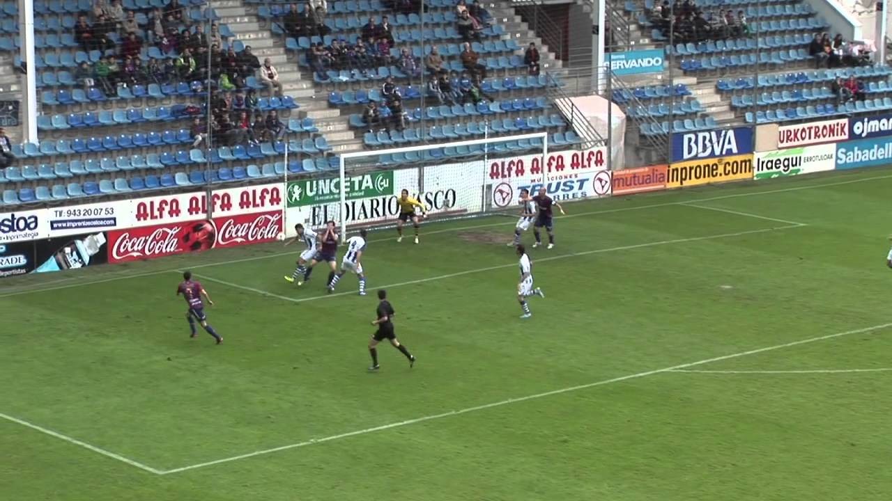 Eibar 2-2 Gimnástica Torrelavega. Resumen del partido. Jornada 37 Grupo II Segunda B.