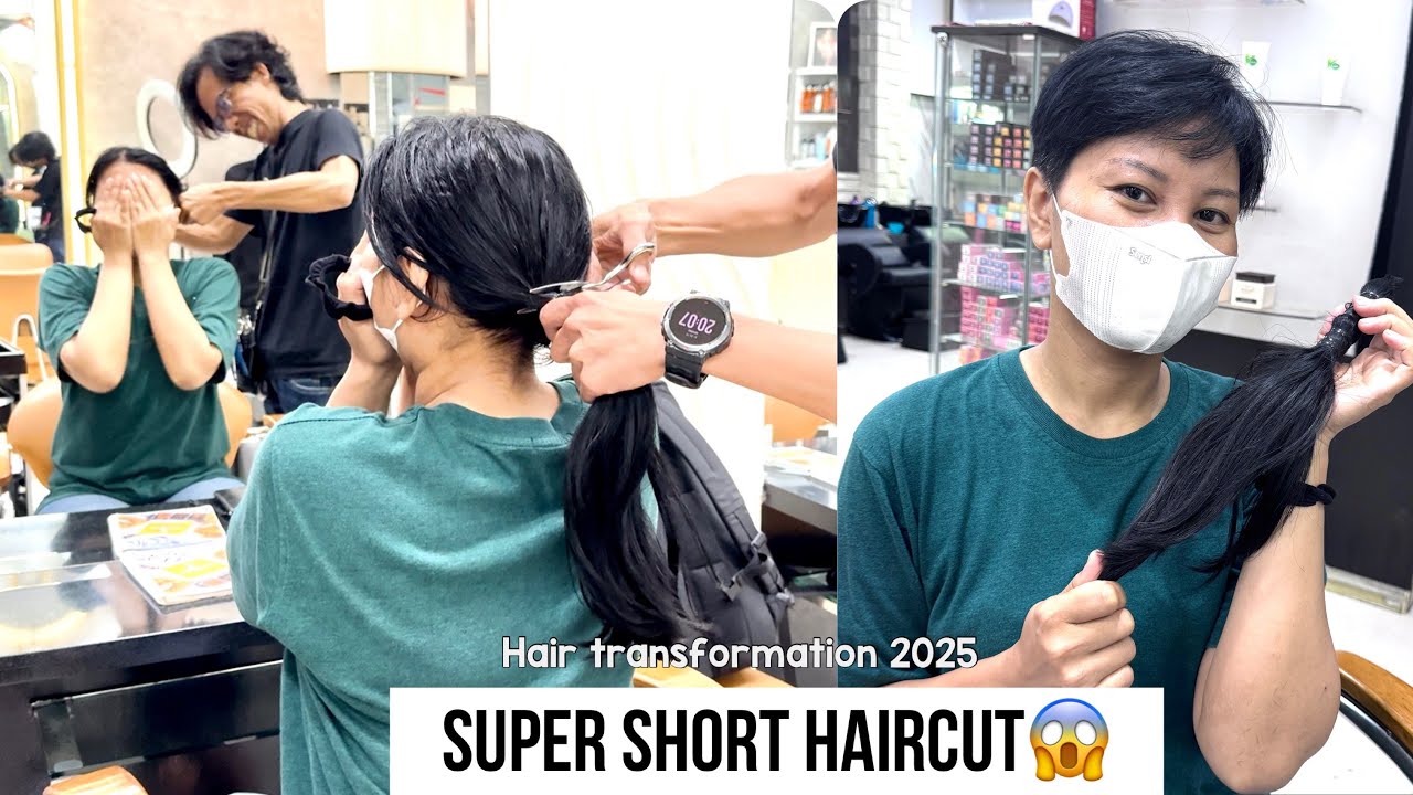SHORT PIXIE HAIRCUT  | Hairstyle Transformation 2025 | POTONG RAMBUT CEPAK ABIS 😱 | Short Pixiecut