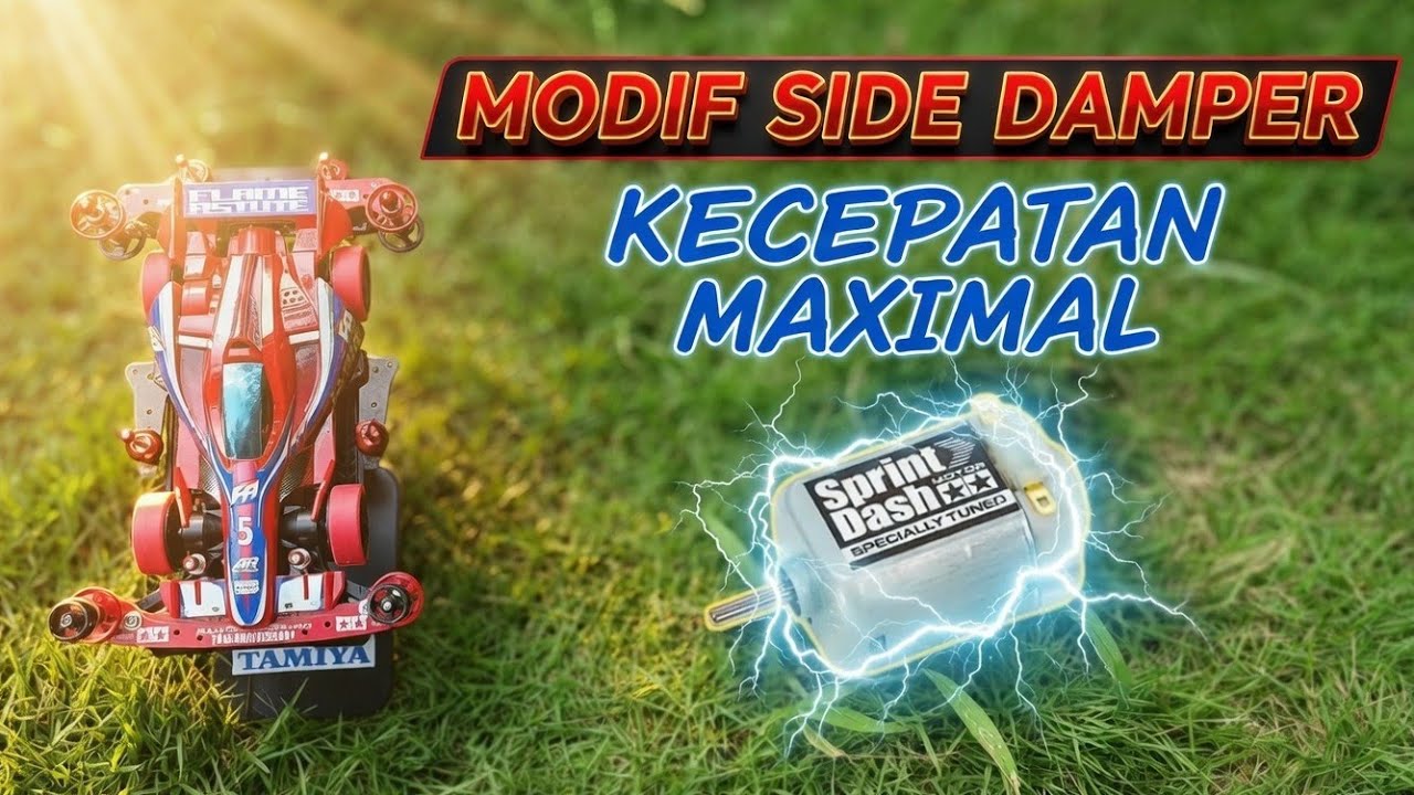 Side Damper Alakadar AR Chassis Tamiya Flame Astute Pake Sprint Dash !!