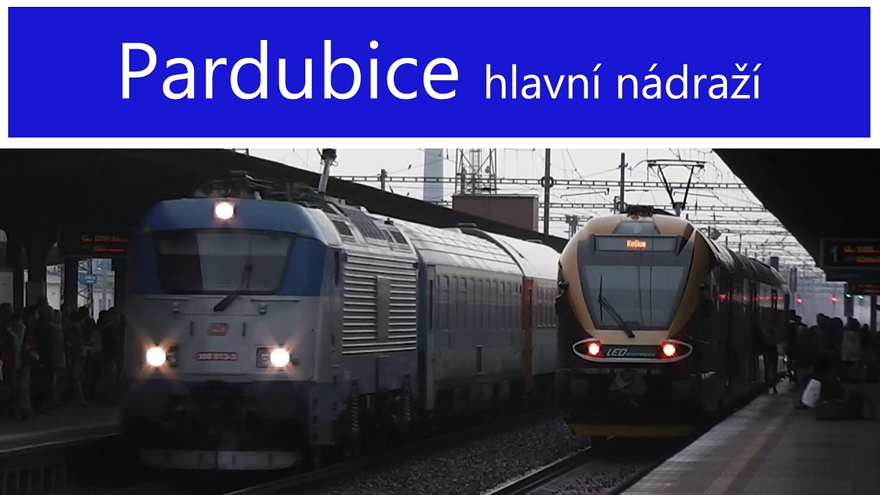 Vlaky Pardubice hl.n. (změna GVD 2016) - 18.12.2015 / Czech Trains Pardubice Main Station