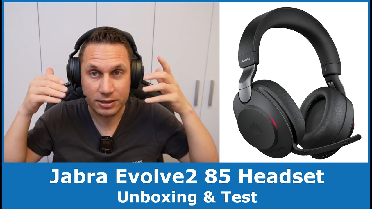 Jabra Evolve2 85 Wireless PC-Headset im Test || Geräuschunterdrückung (ANC) USB-C & Bluetooth