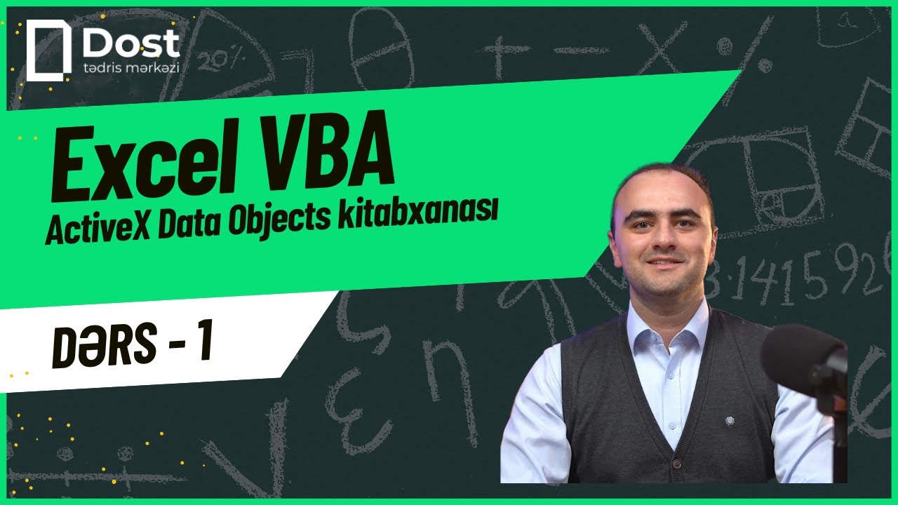 Excel VBA-də ActiveX Data Objects: Dərs 1: ADO DB nədir?
