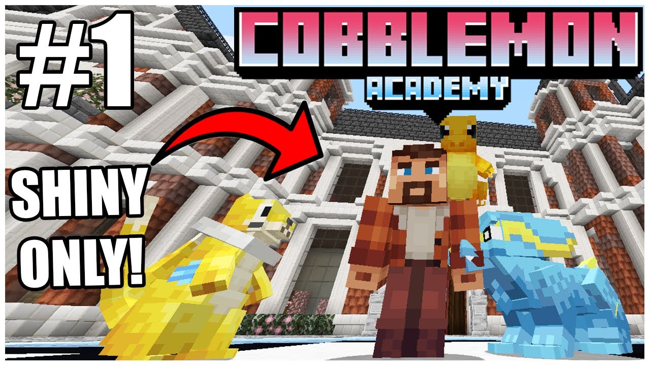 SHINY POKEMON ONLY | Minecraft Cobblemon Academy: Episode 1
