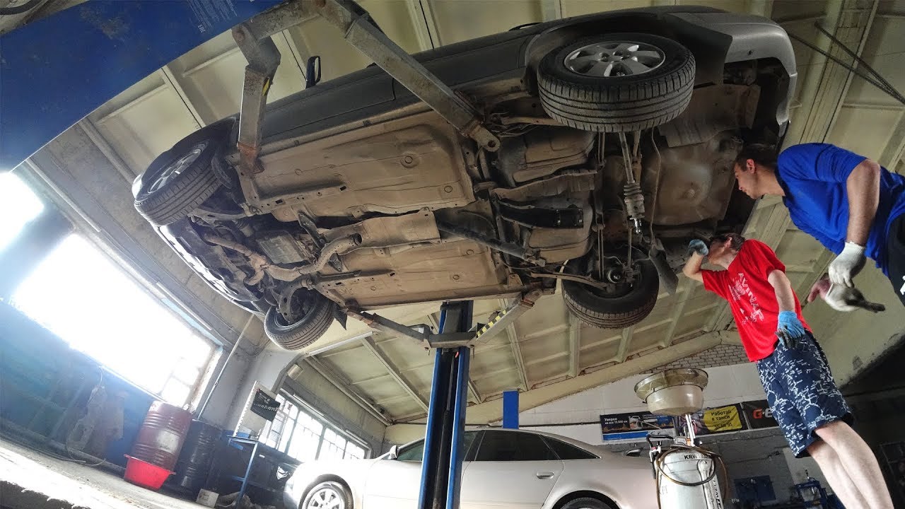 Заменили задний редуктор на Forester SF за 1.5 часа