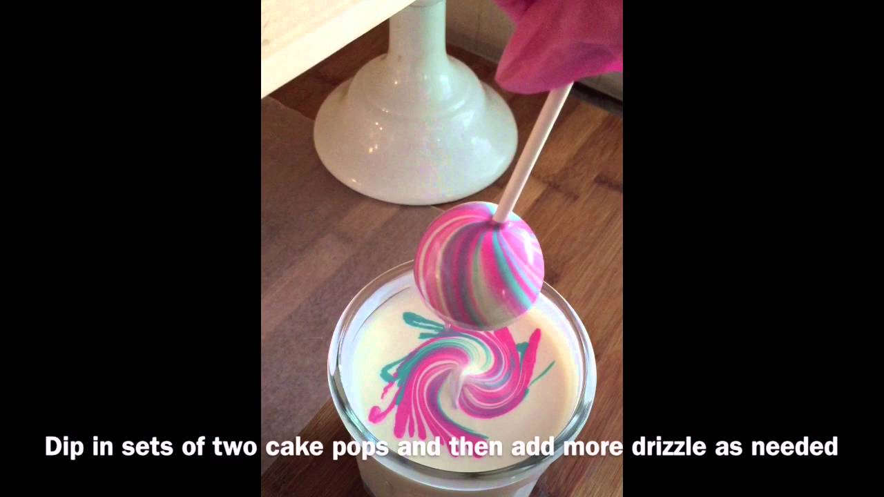 Cake Poppin Tutorials: Marble Swirl Cake Pops