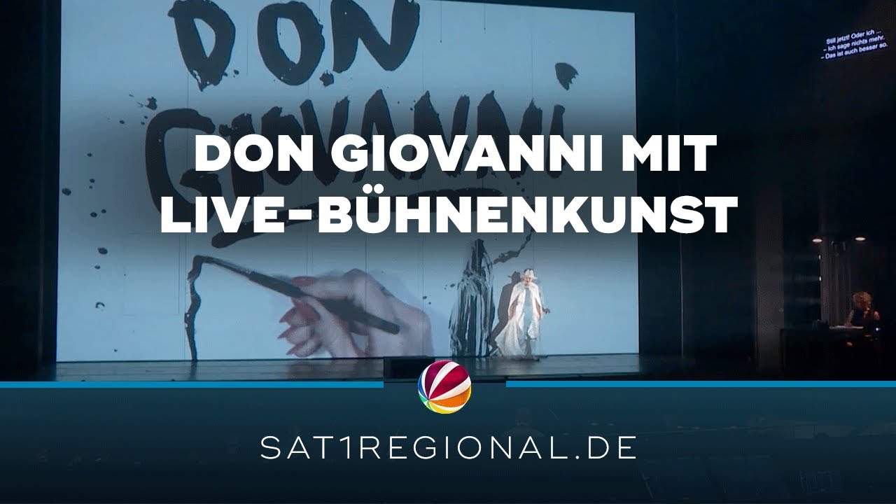 Bühnenbild live gemalt: Neue Inszenierung von Mozarts „Don Giovanni“ in Hannover