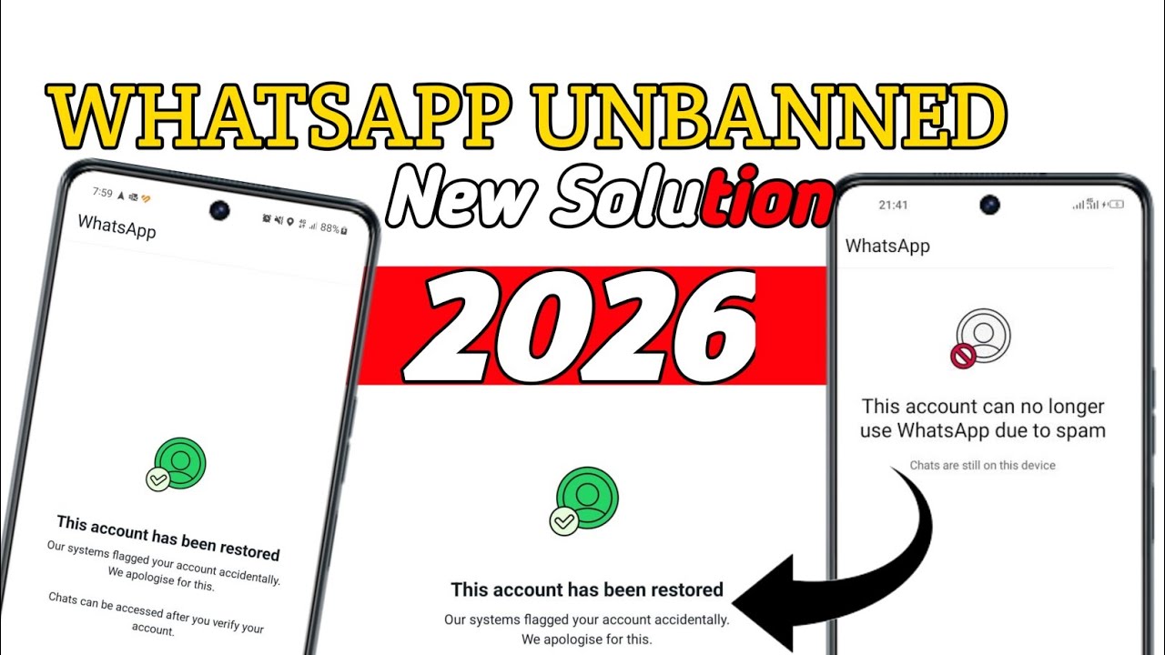 This account cannot be longer use WhatsApp Problem Solve100%✔️ | WhatsApp Unbanned  Fix Solution2026