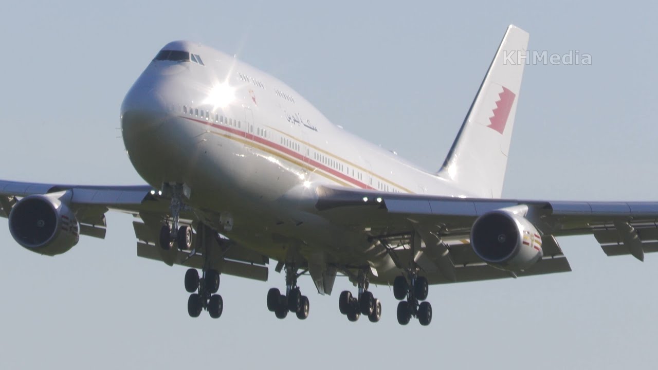 Королевский самолёт Боинг 747 короля Бахрейна A9C-HMK