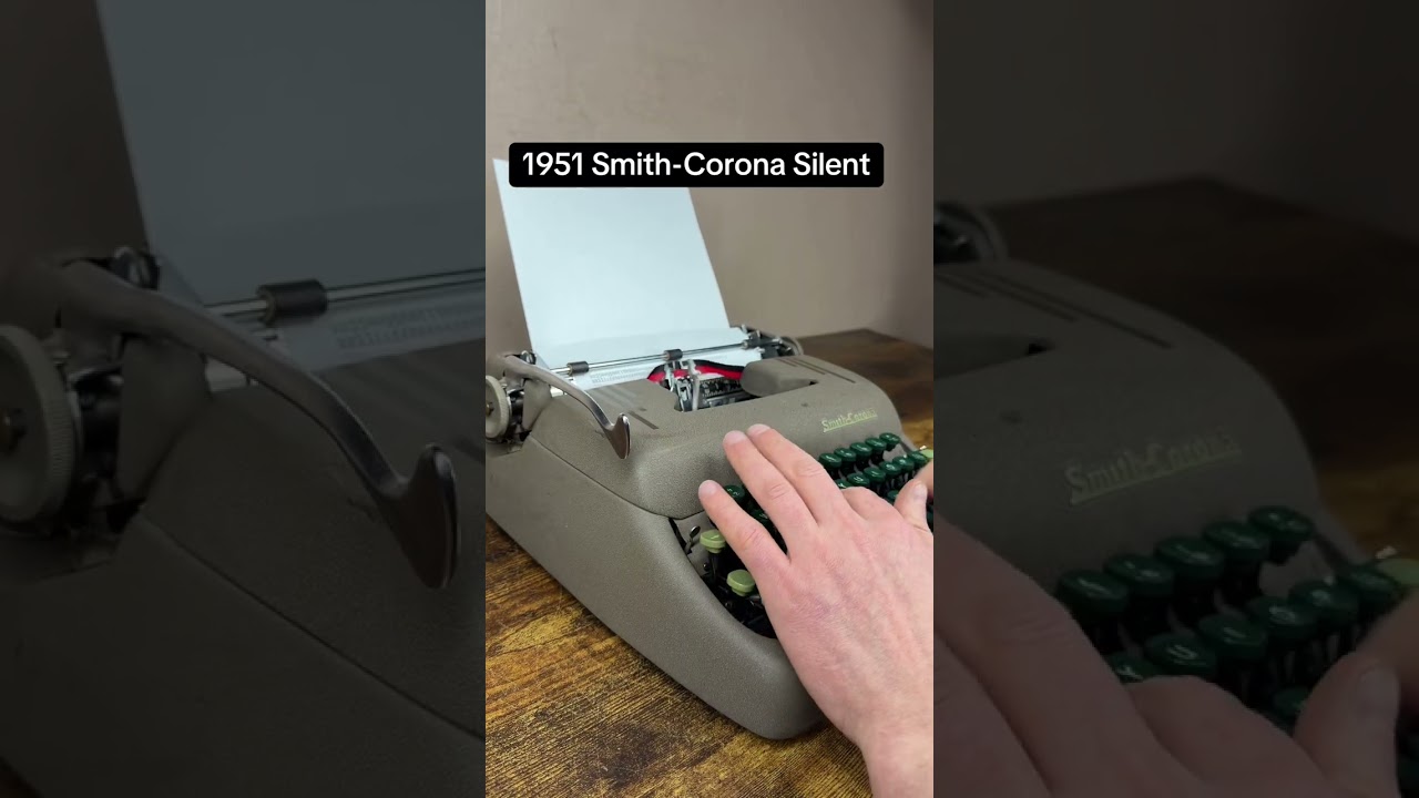 How to use all functions on a Smith-Corona Silent vintage portable typewriter