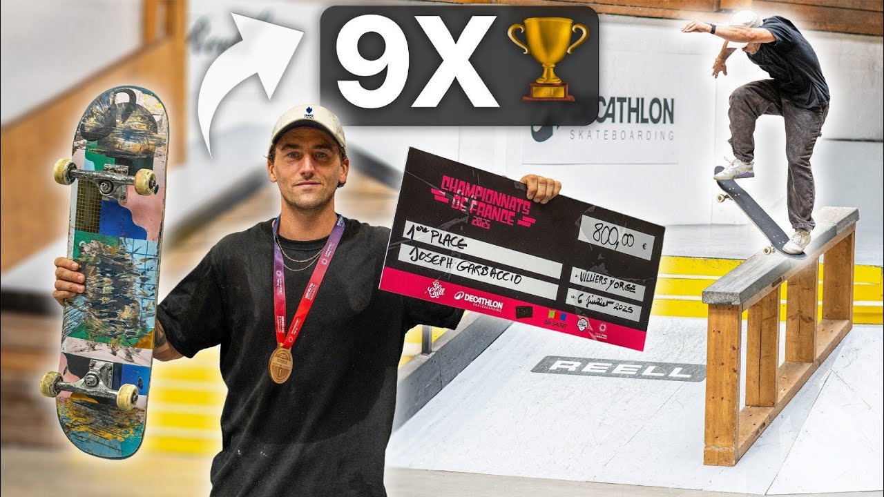 JE SUIS CHAMPION DE FRANCE DE SKATE POUR LA 9&Egrave;ME FOIS !