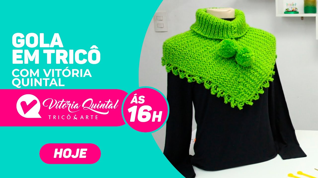 Aprenda a Fazer uma Gola em Tricô #Coatscorrente #Knitting #tejer